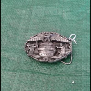 Silver belt buckel